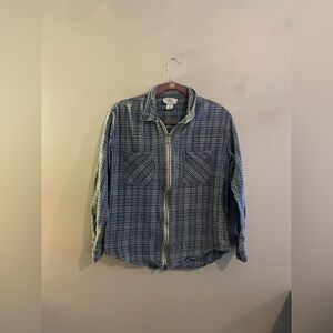 Vintage JTG Just The Girls Zip Up Flannel Jacket